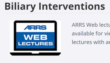 ARRS Web lecture Biliary Interventions